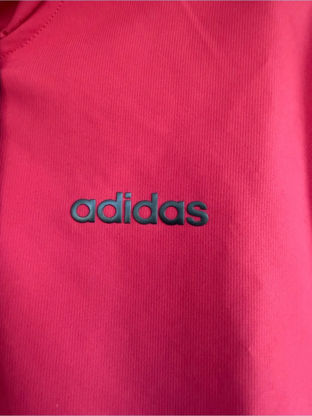 adidas Zip-Up Hooded Jacket- Maroon(Burgundy)& Black